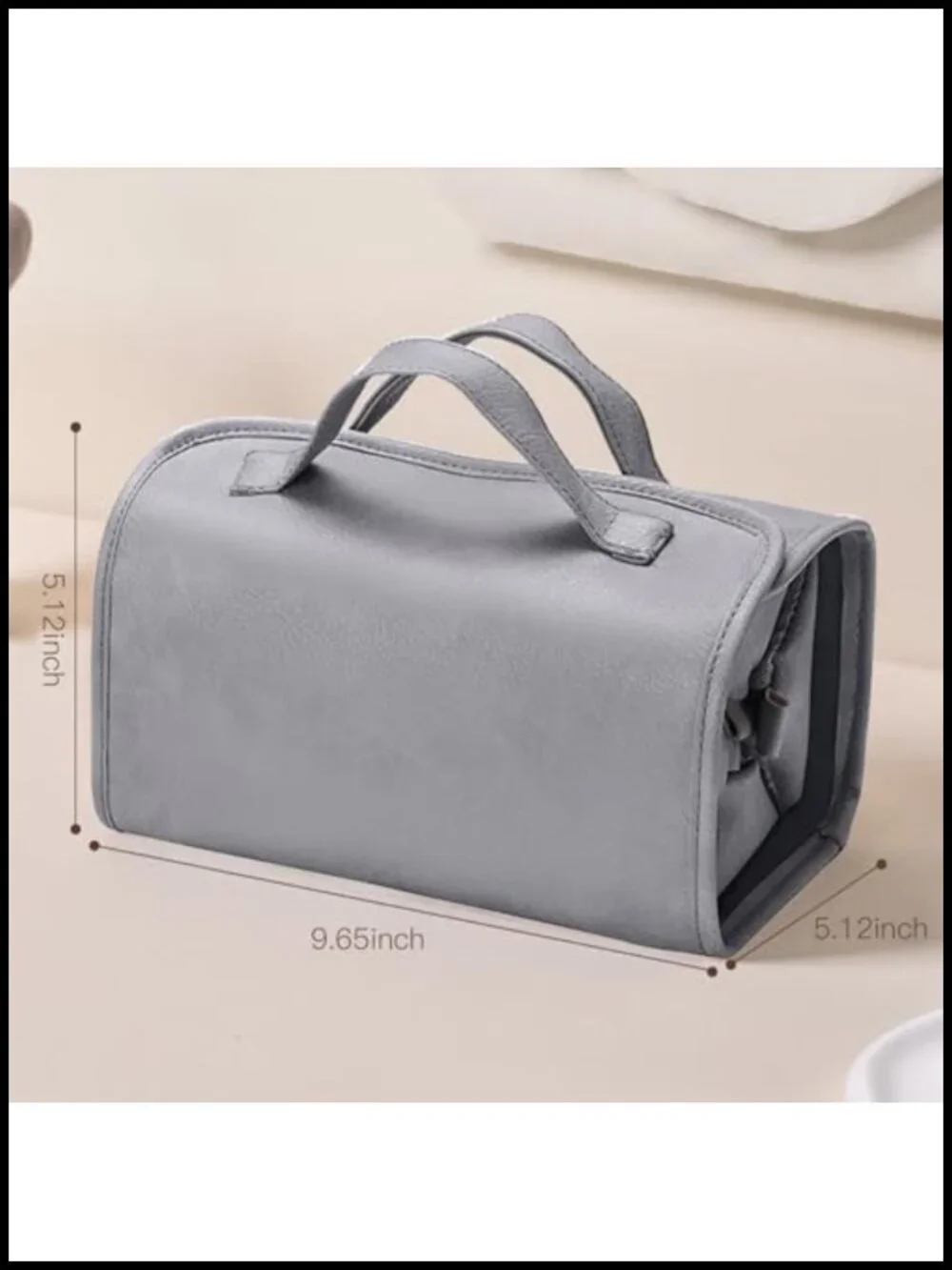 4 in 1 Foldable Travel Cosmetic Bag with Detachable Transparent Compartments -